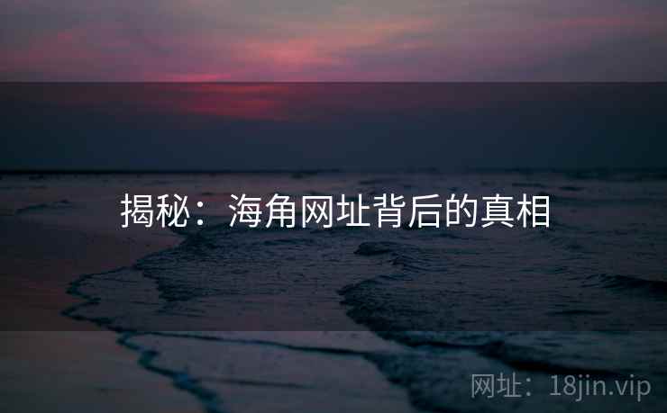 揭秘：海角网址背后的真相
